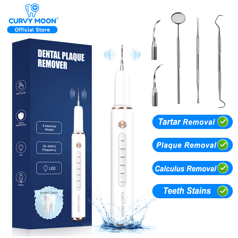 Teeth Whitening Mouthwash - Elektrischer Zahnreiniger Ultraschall-Zahnsteinentferner Plaque- und Zahnstein-Entfernungswerkzeug