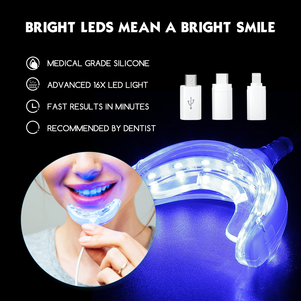 Teeth Whitening Pens - Luxsmile Smart LED Zahnaufhellung, tragbar, USB-Aufladung,