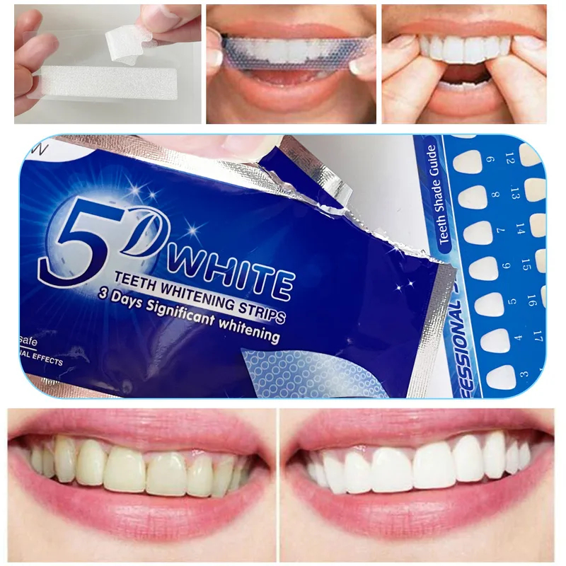 Teeth Whitening Near Me - 1-12 Stück 5D Zahnaufhellungs-Sticker, weißes Zahngel,
